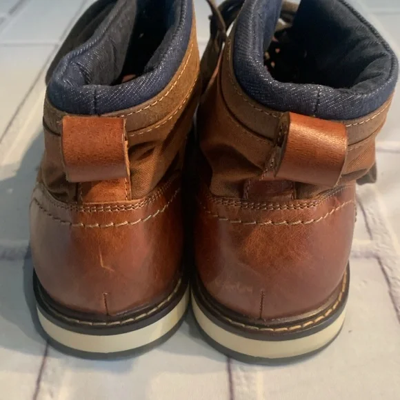 Aldo Brown Leather Boots with Moccasin Toe - Picture 4 of 12